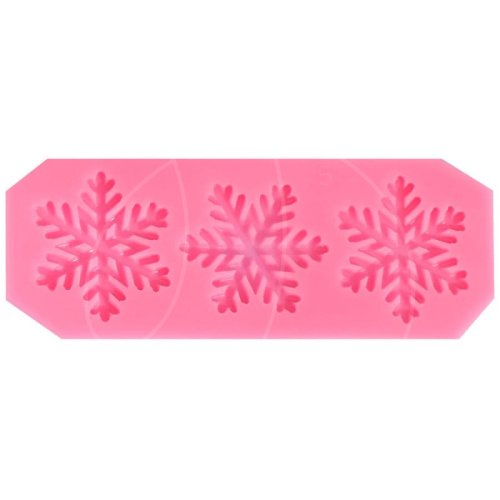 Молд силиконовый "Снежинка" 3 шт 6887466