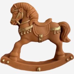 Фигурка из шоколадной глазури "Лошадка-качалка 2D" ФГ185	