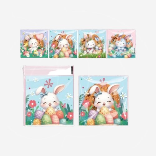 Пакетик для сладостей "Пасха" 10х10 см 100 шт 