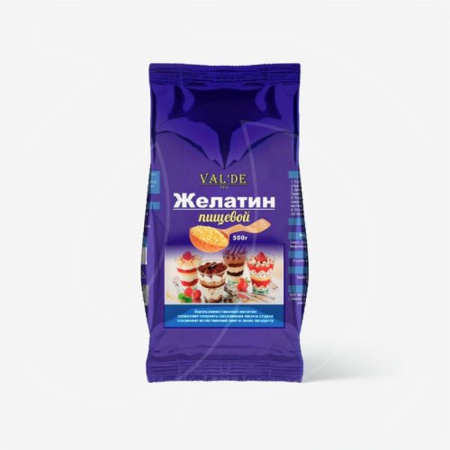 Желатин пищевой гранулированный 180 bloom Val'de 500 г 28661