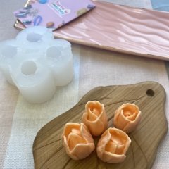 Молд силиконовый 3D "Тюльпан" 4 шт 02349