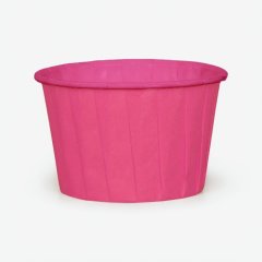 Капсула бумажная с подворотом Ярко-розовая D50 H40 10 шт 36675