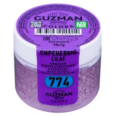 Краситель пищевой сухой водорастворимый GUZMAN "Сиреневый 774" 10 г 774
